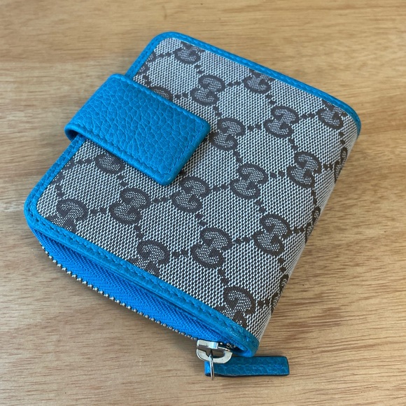 GUCCI JACKIE BARDOT HOBO & WALLET TURQUOISE - Picture 11 of 16